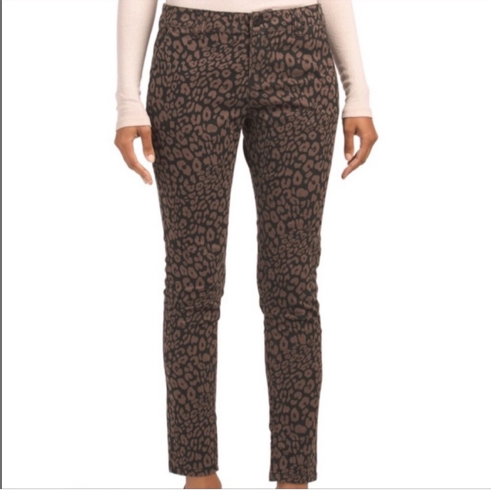 Sanctuary Brown Leopard Cropped Pant Size 27 - Picture 1 of 13